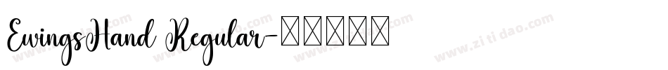 EwingsHand Regular字体转换
